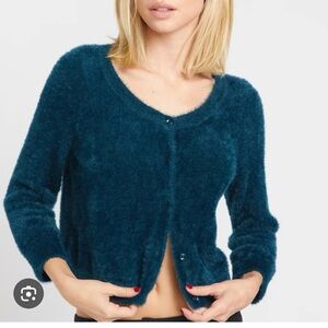 Volcom New with tags fuzzy cardigan